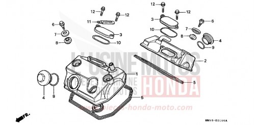 COUVERCLE DE CULASSE XL600VN de 1992